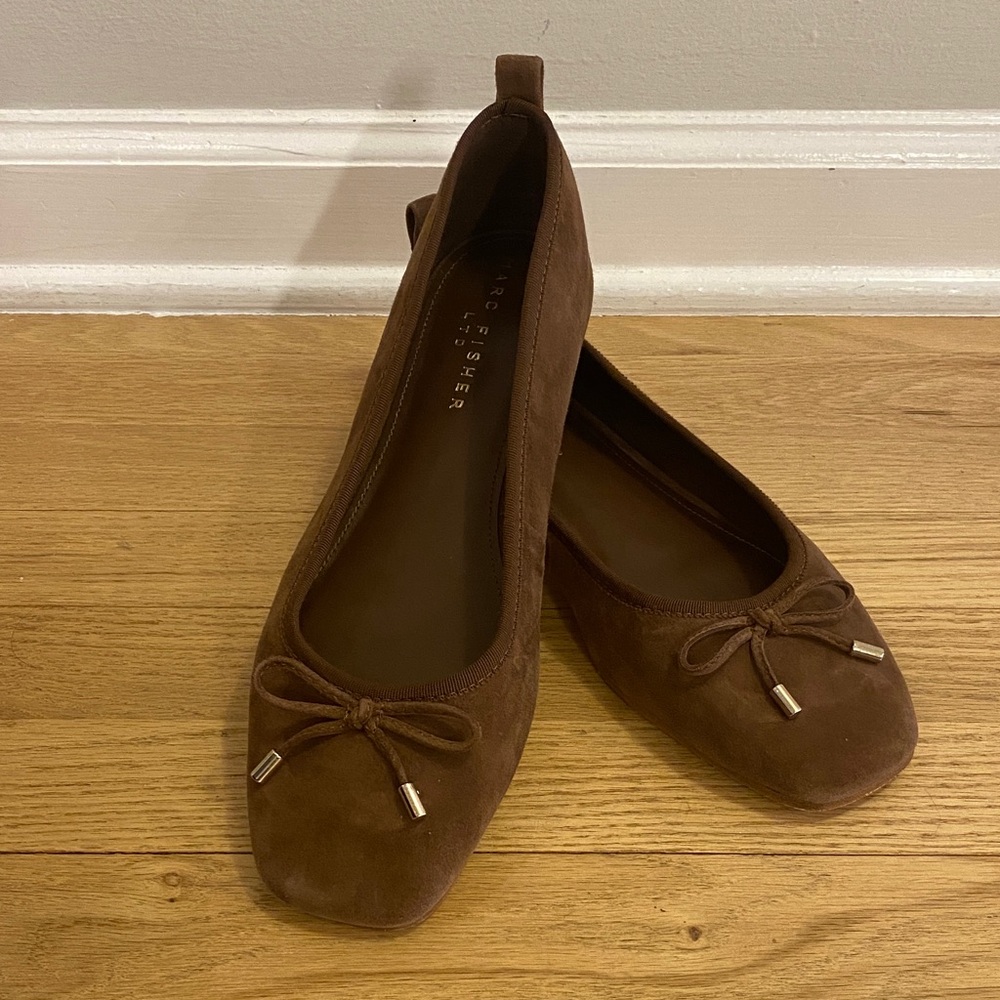 Marc Fisher Chocolate Suede Loafers
